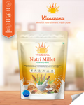 Vivasvana Nutri Millet | Iron-Rich High Fibre Millet Mix | Plant-Based Daily Nutrition for Gut Health, Digestion & Energy | 500g